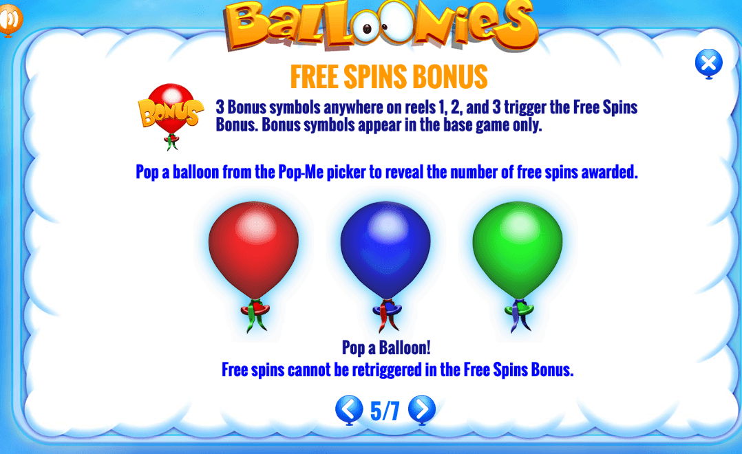 Balloonies ​​IGT Slots 123Joker game