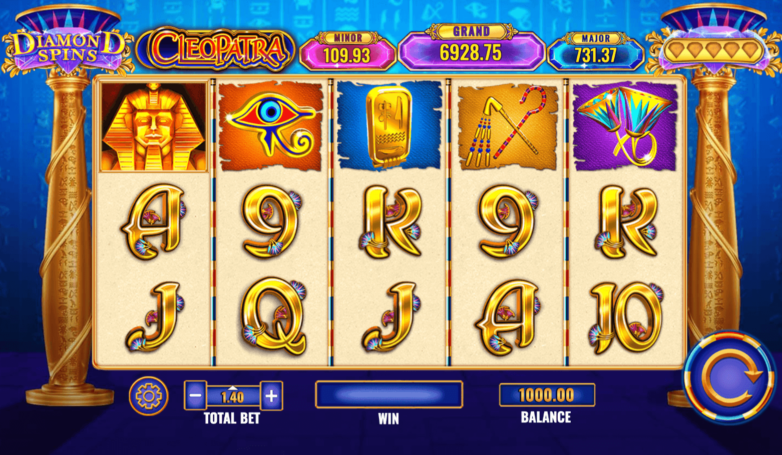 Cleopatra- Diamond Spins IGT Slots Joker mobile