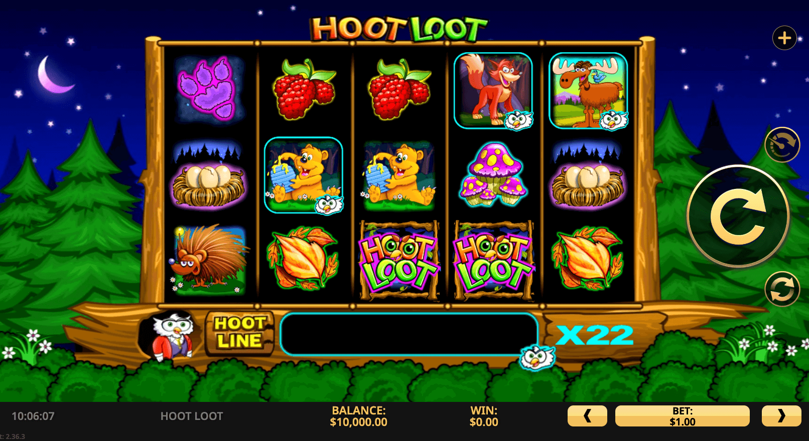 Hoot Loot High 5 Games 123Joker game