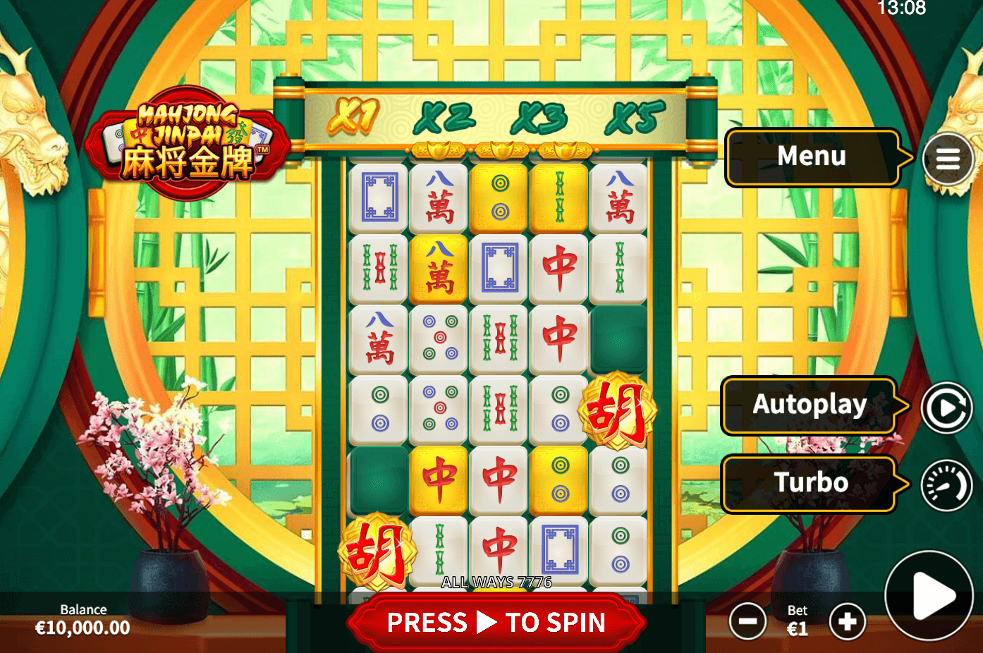 Mahjong Jinpai Skywind Group game Joker388