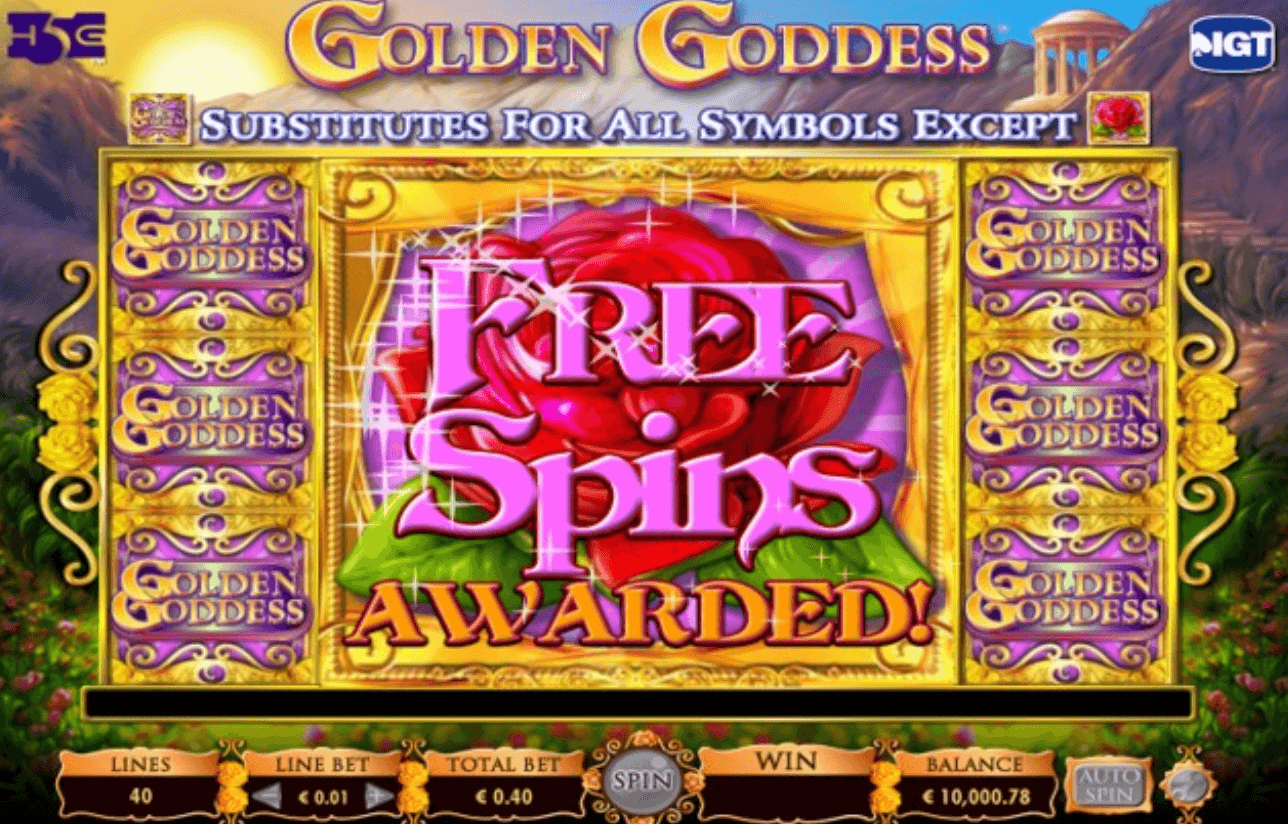 MegaJackpots Golden Goddess IGT Slots game Joker388