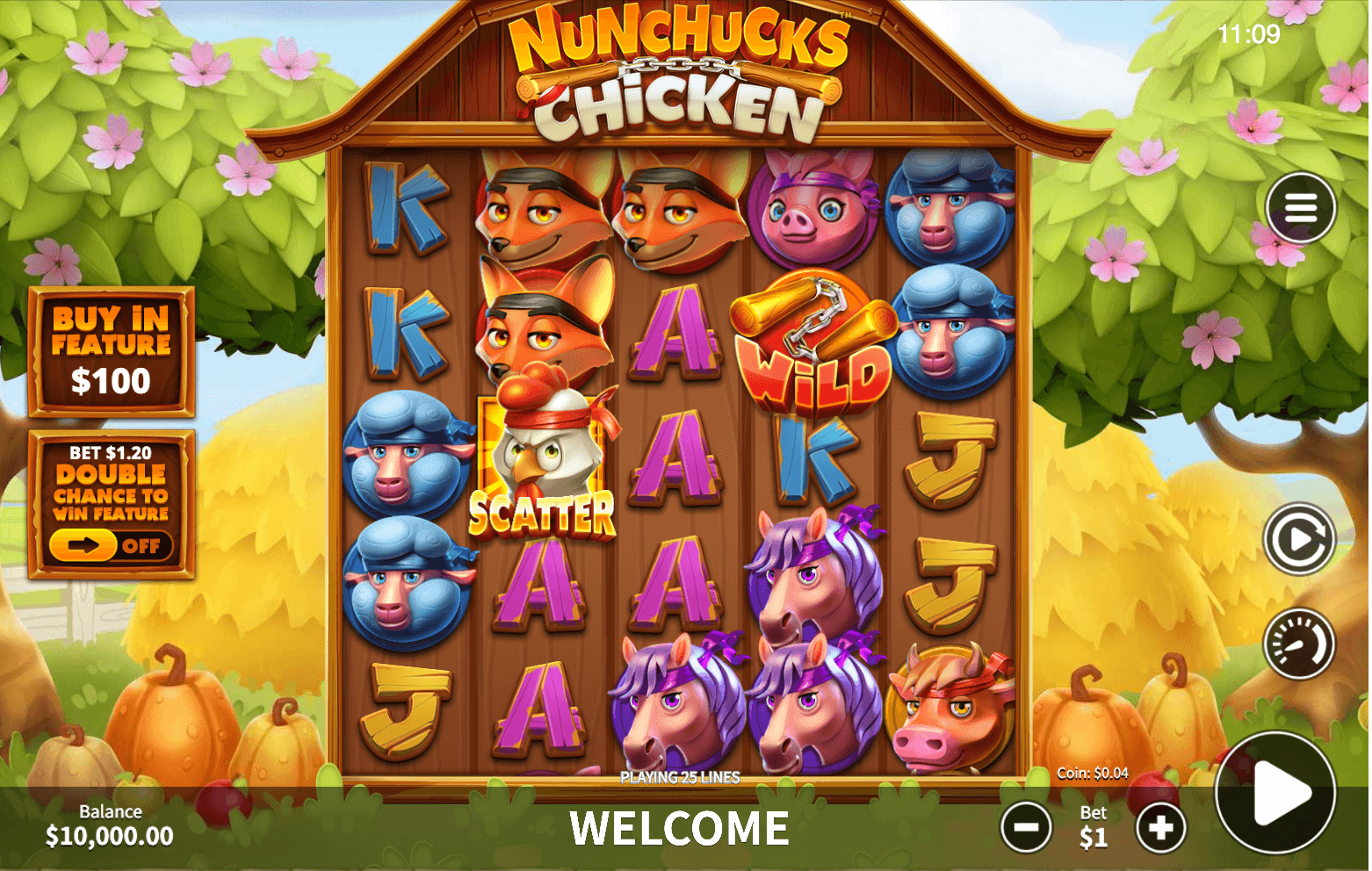 Nunchucks Chicken Skywind Group 123Joker game
