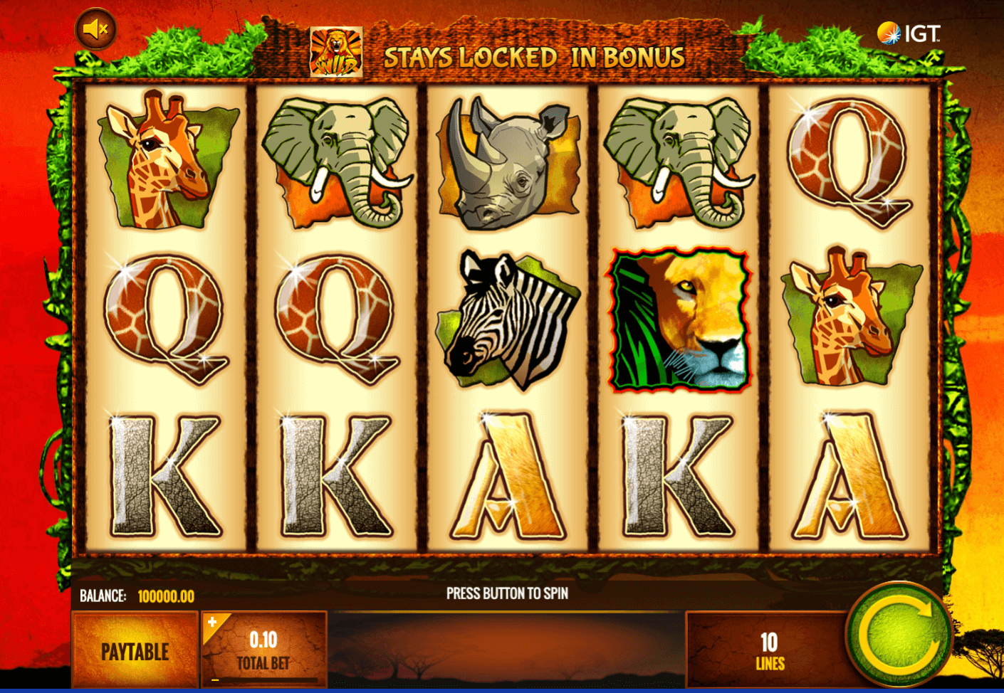 Wild Life IGT Slots game Joker388
