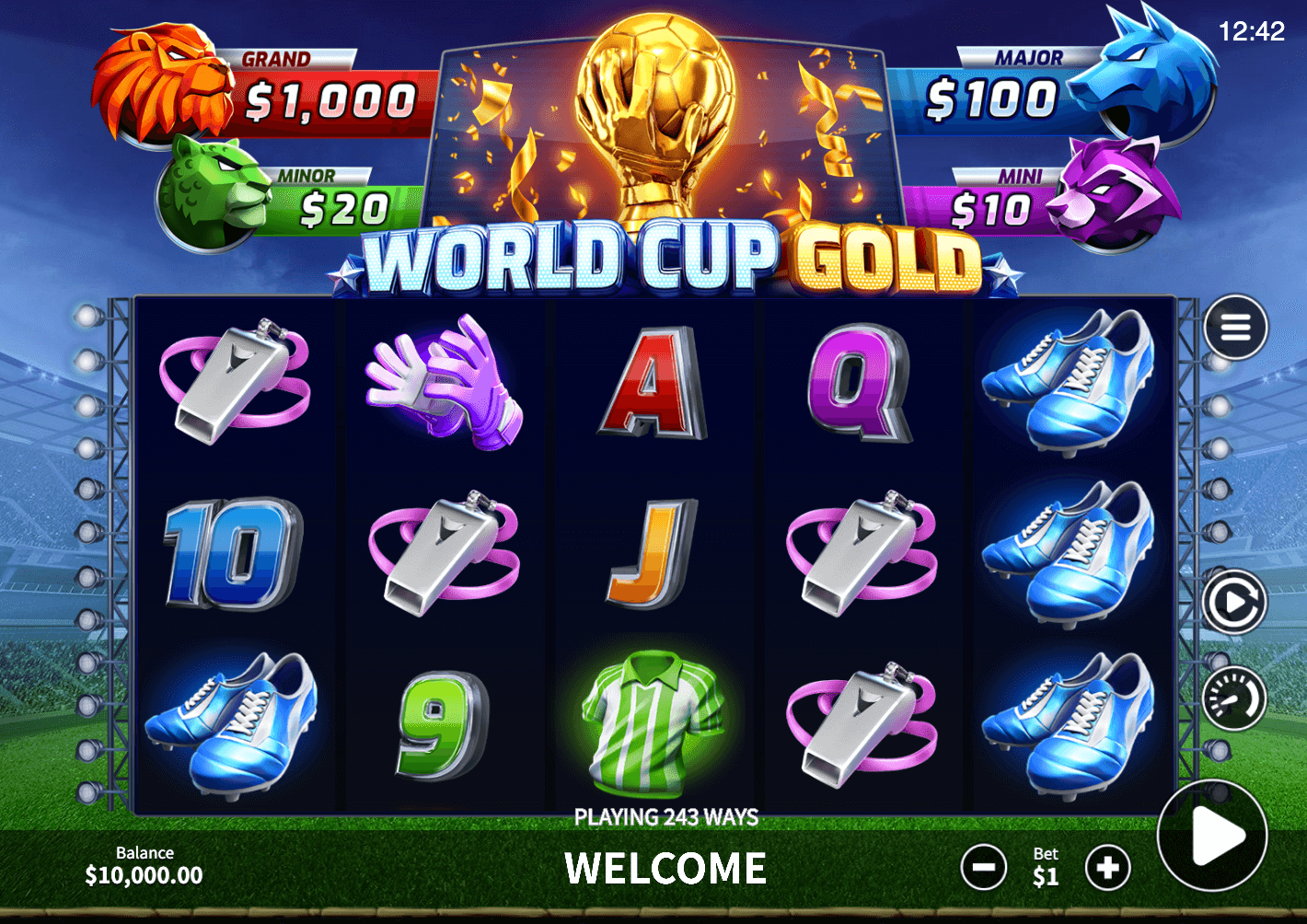 World Cup Gold ​​Skywind Group Joker family
