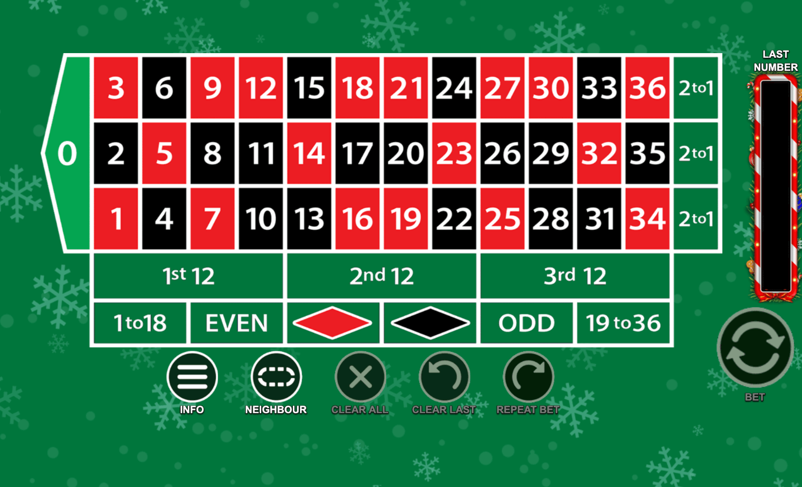 20p Roulette Christmas Inspired Slot game Joker388