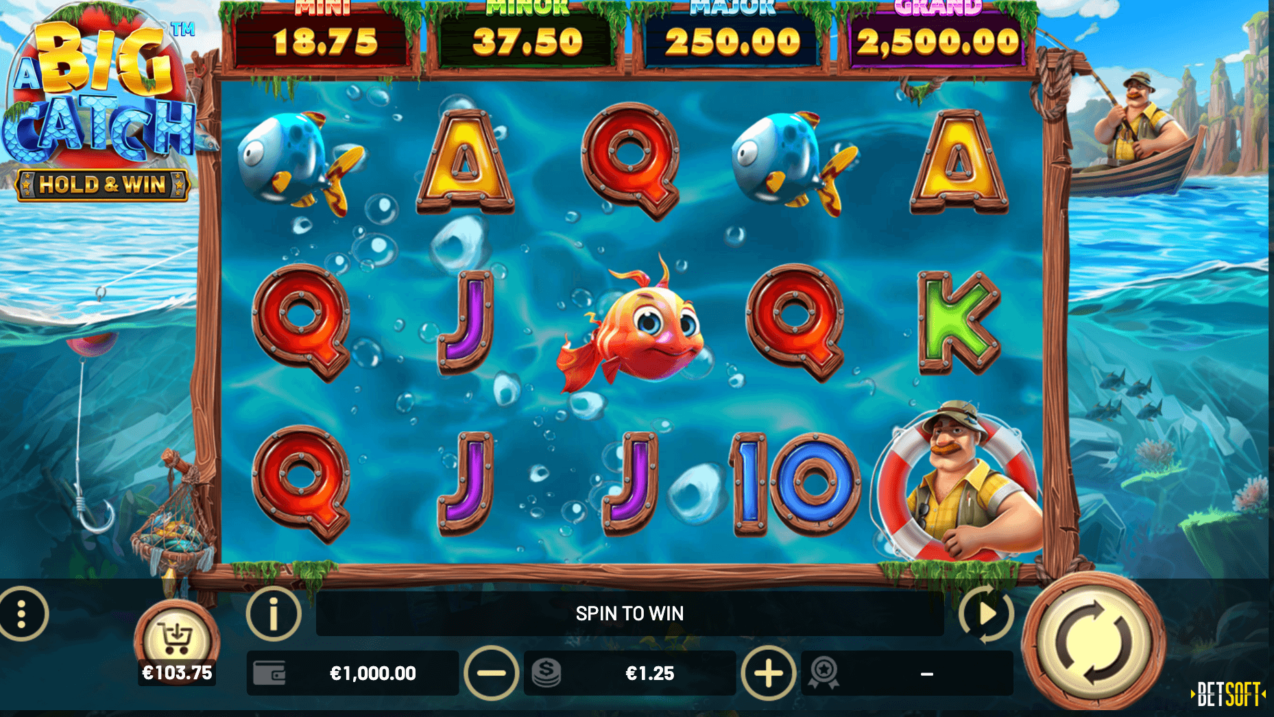 A Big Catch – HOLD & WIN Betsoft 123Joker game