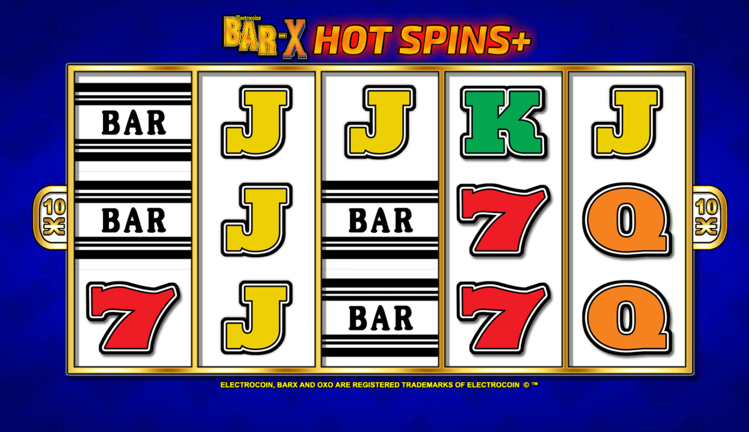 Bar-X Hot Spins Inspired Slot Joker gaming