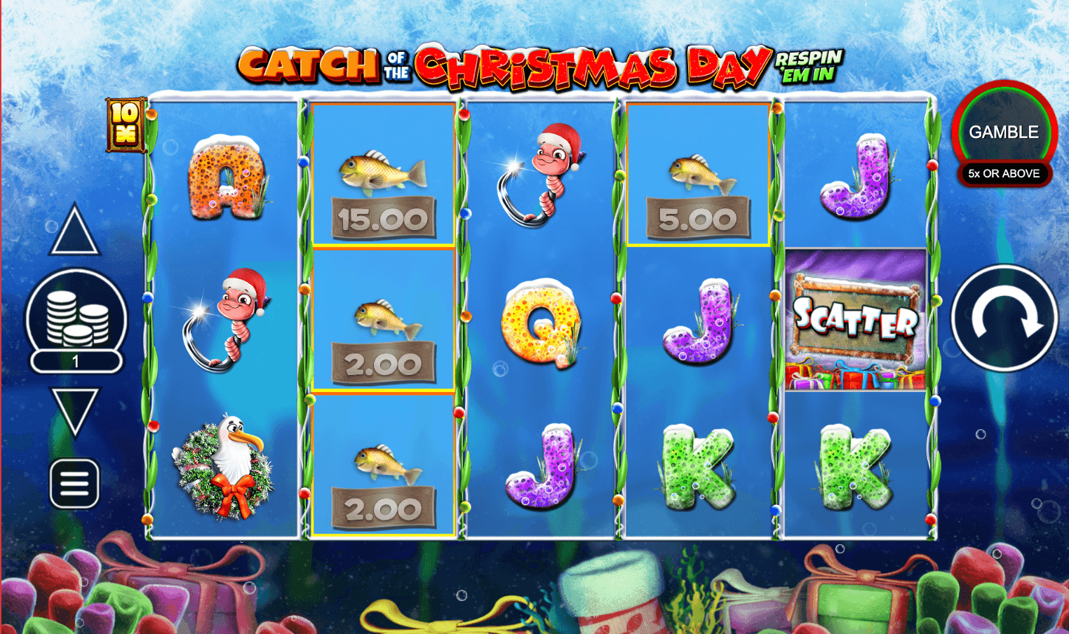 Catch of the Christmas Day Respin 'Em In Inspired Slot JOKER
