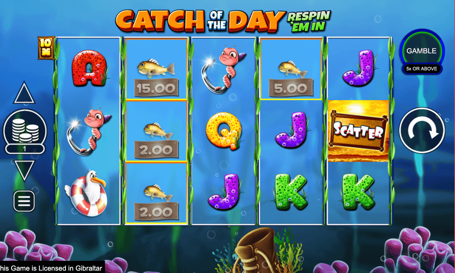 Catch of the Day Respin 'Em In Inspired Slot Joker gaming
