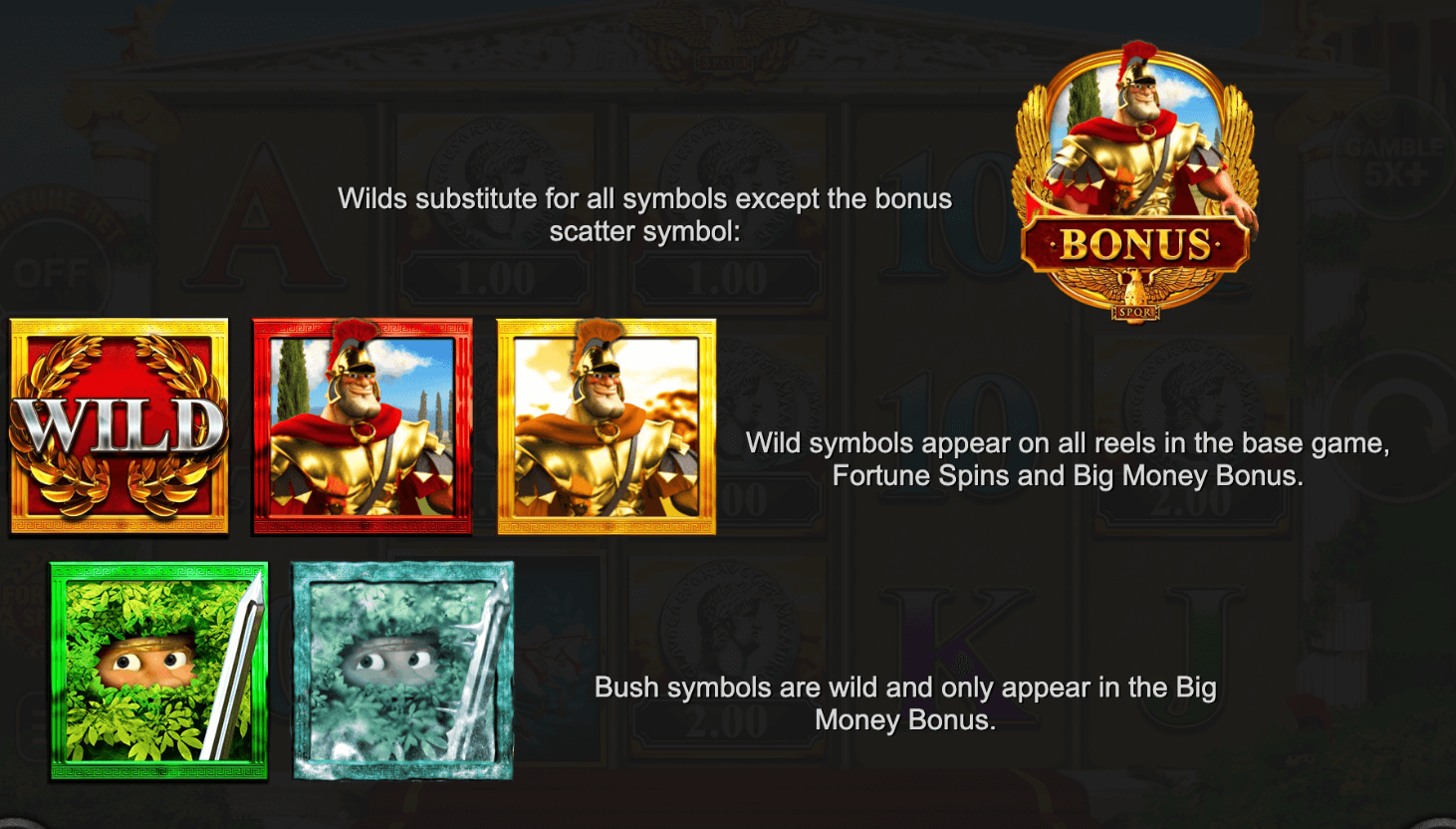 Centurion Bigger Big Money Inspired Slot Joker game 123