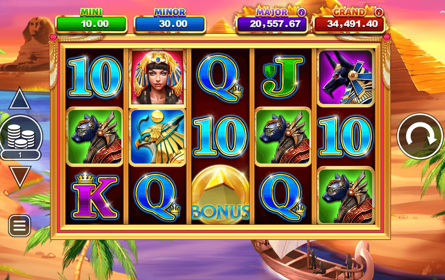Cleo's Jackpot Win & Spin Inspired Slot www Joker123