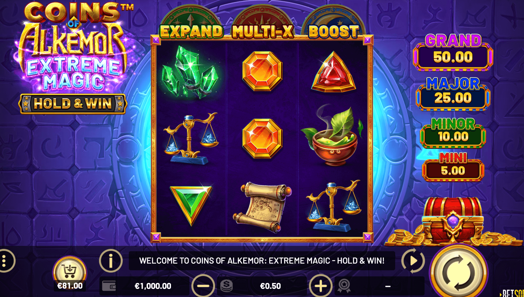 Coins of Alkemor- Extreme Magic – Hold & Win Betsoft Joker game 123