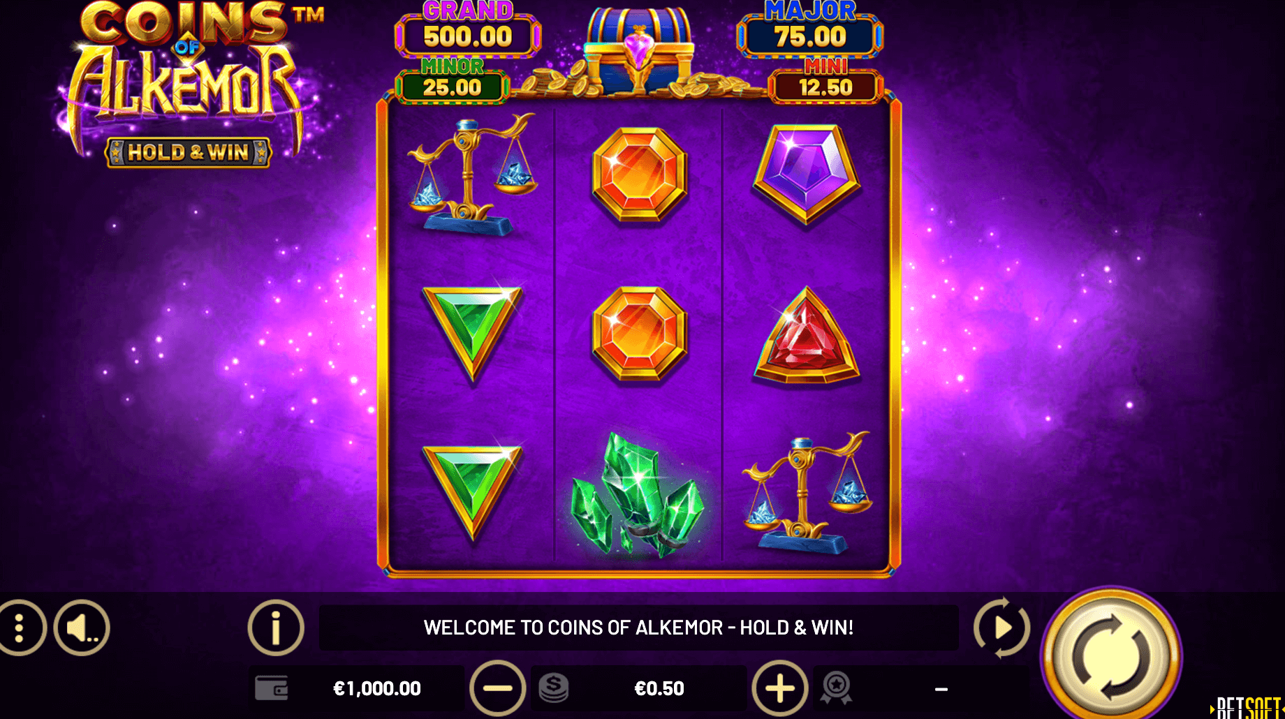 Coins of Alkemor – HOLD & WIN Betsoft Joker gaming