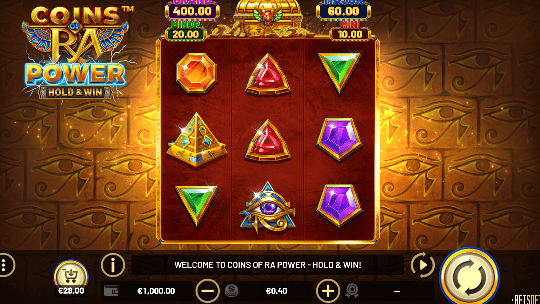Coins of Ra Power – Hold & Win Betsoft Joker1234th