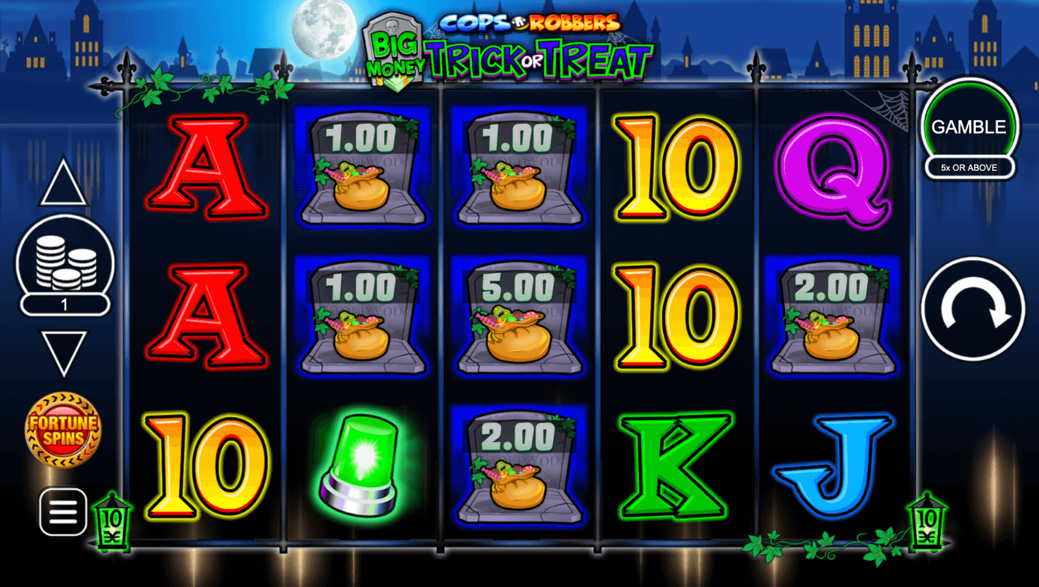 Cops 'n' Robbers Big Money Trick or Treat Inspired Slot Joker1234th