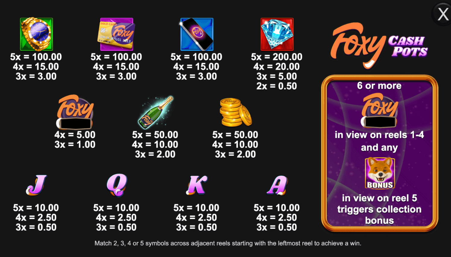 Foxy Cash Pots Inspired Slot Joker1234th