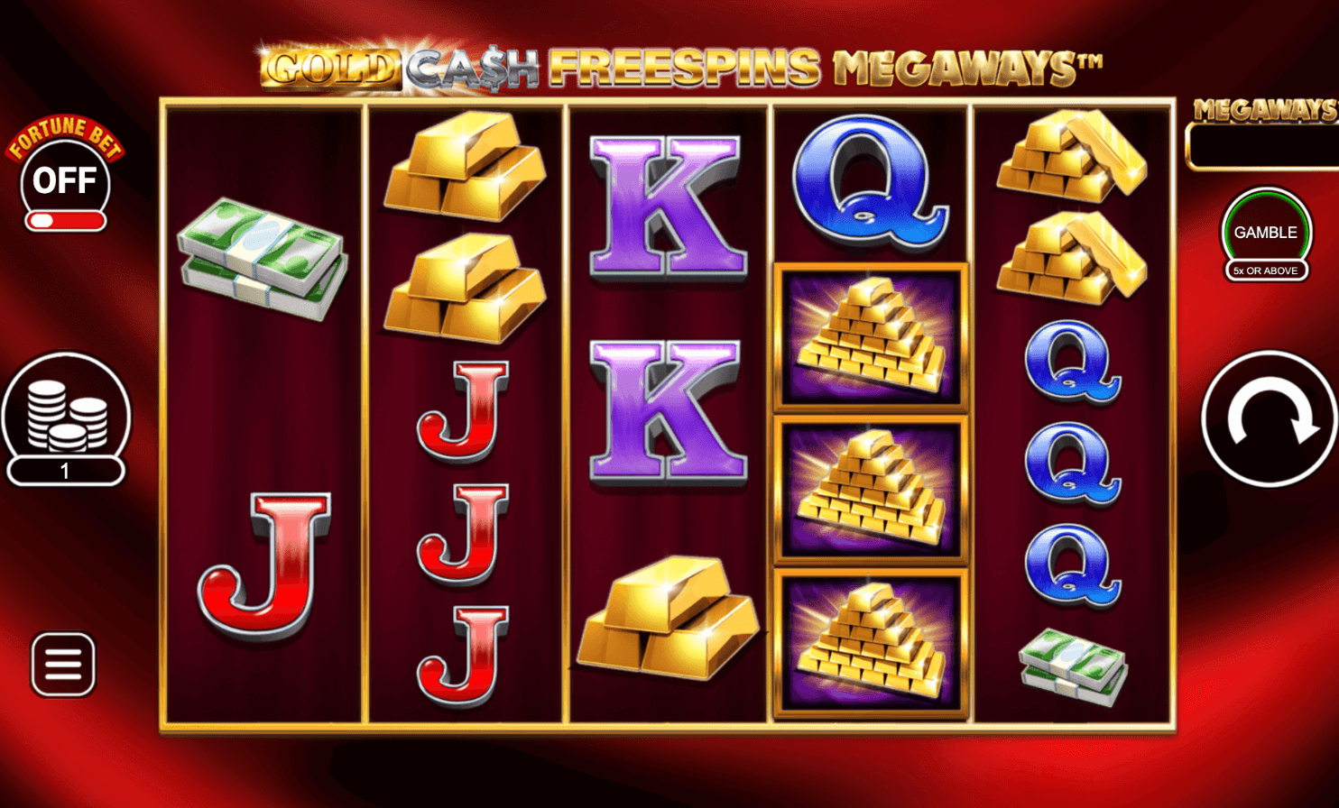 Gold Cash Free Spins Megaways Inspired Slot Joker123plus
