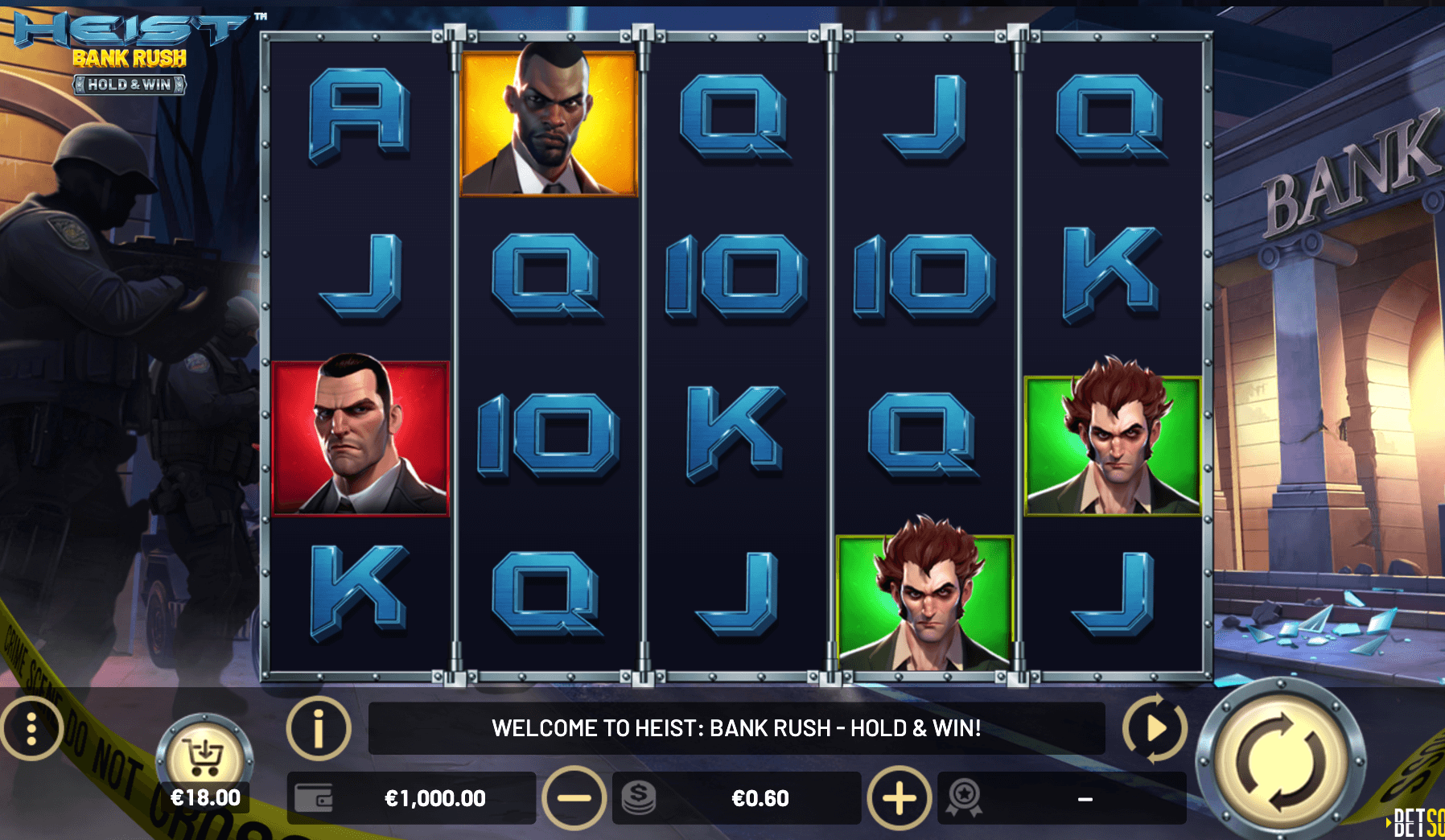 Heist- Bank Rush – HOLD & WIN Betsoft Joker1234