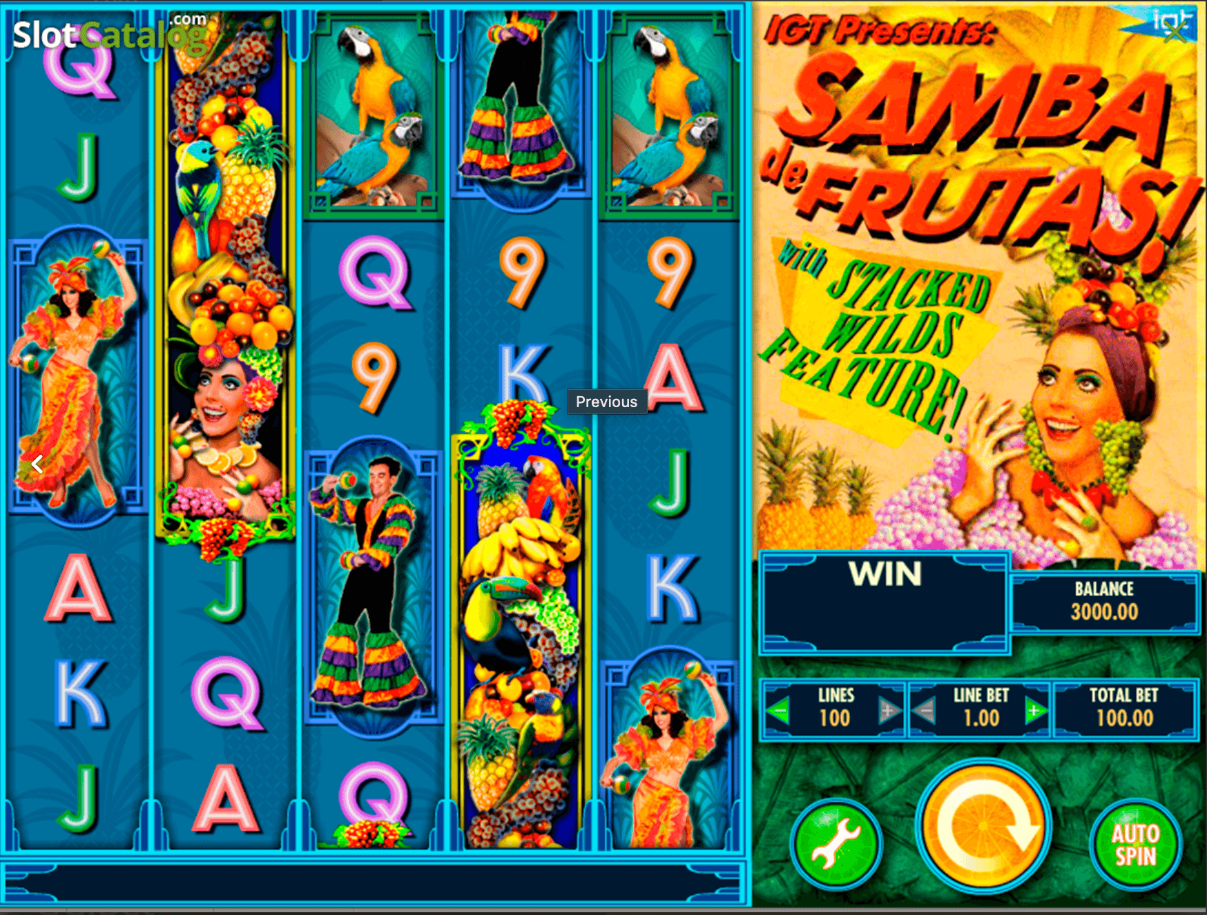 Samba de Frutas IGT Slots www Joker388
