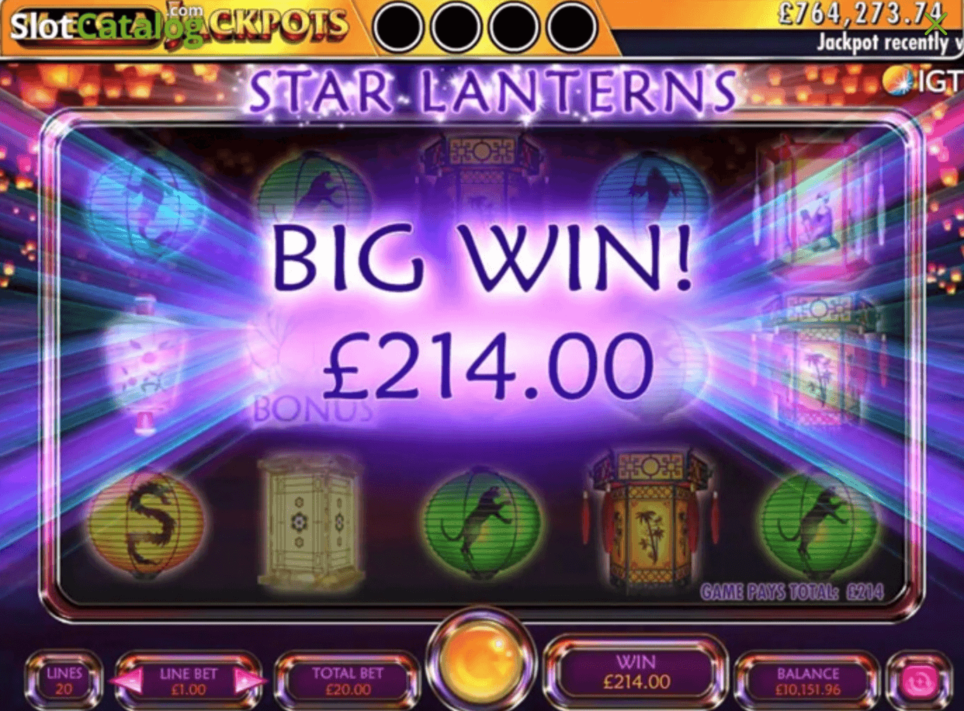 Star Lanterns Mega Jackpots IGT Slots Joker123 slot