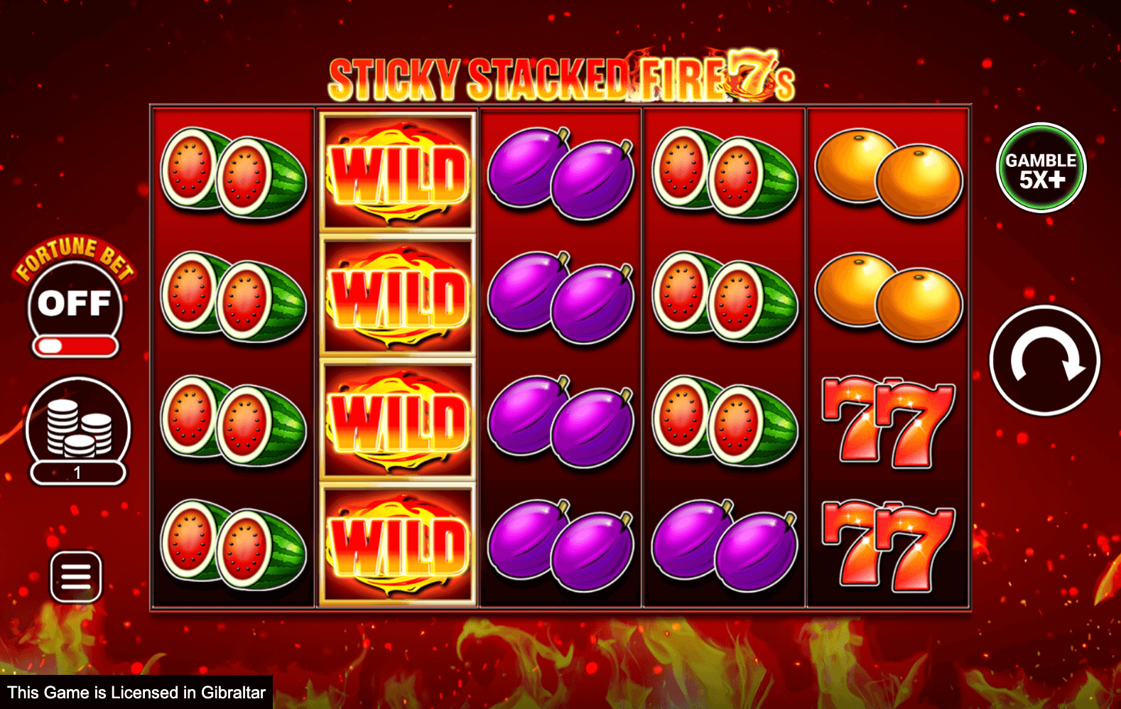 Sticky Stacked Fire 7's Inspired Slot Joker123 net