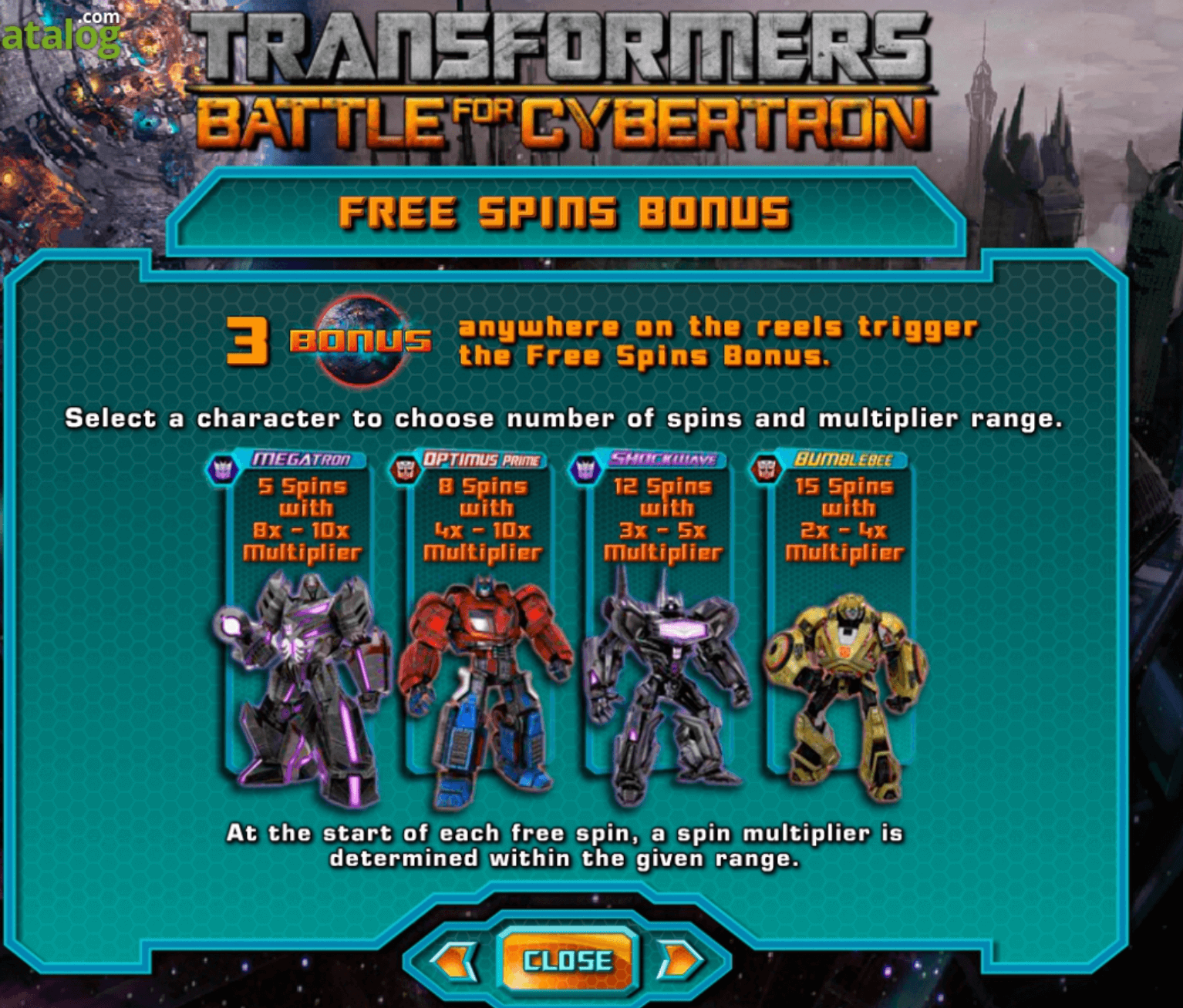 Transformers Battle for Cybertron IGT Slots Jokerapp678 c net