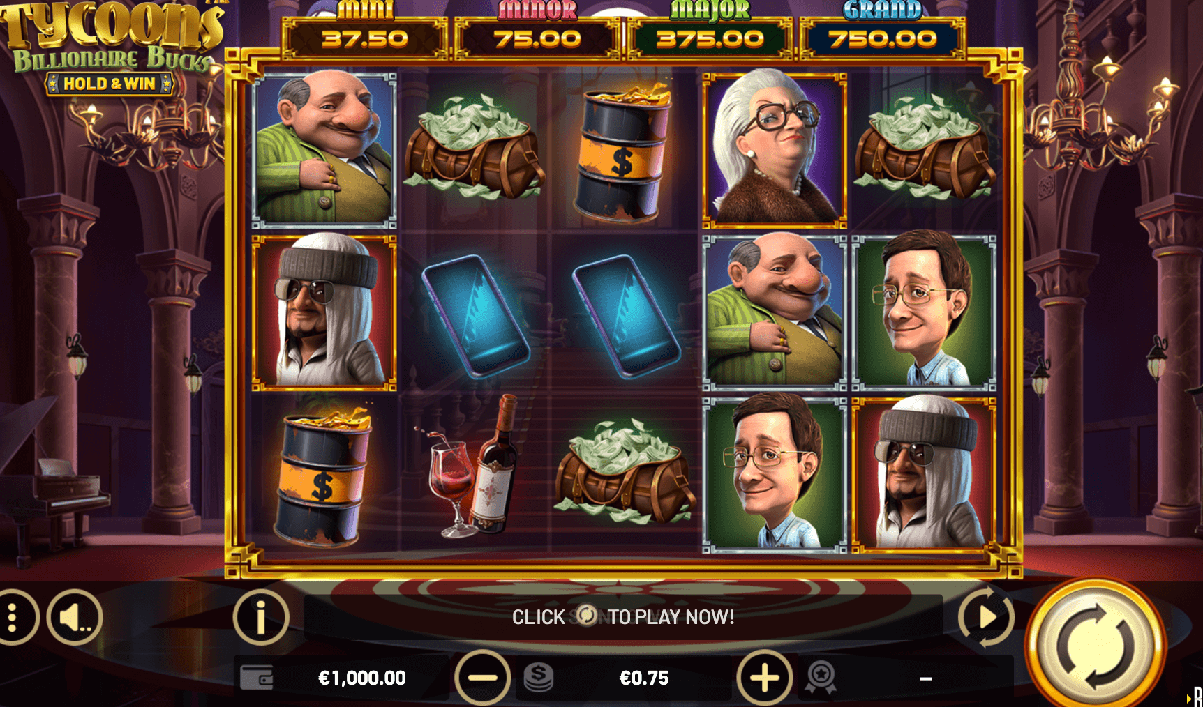 Tycoons- Billionaire Bucks Betsoft Joker game 123