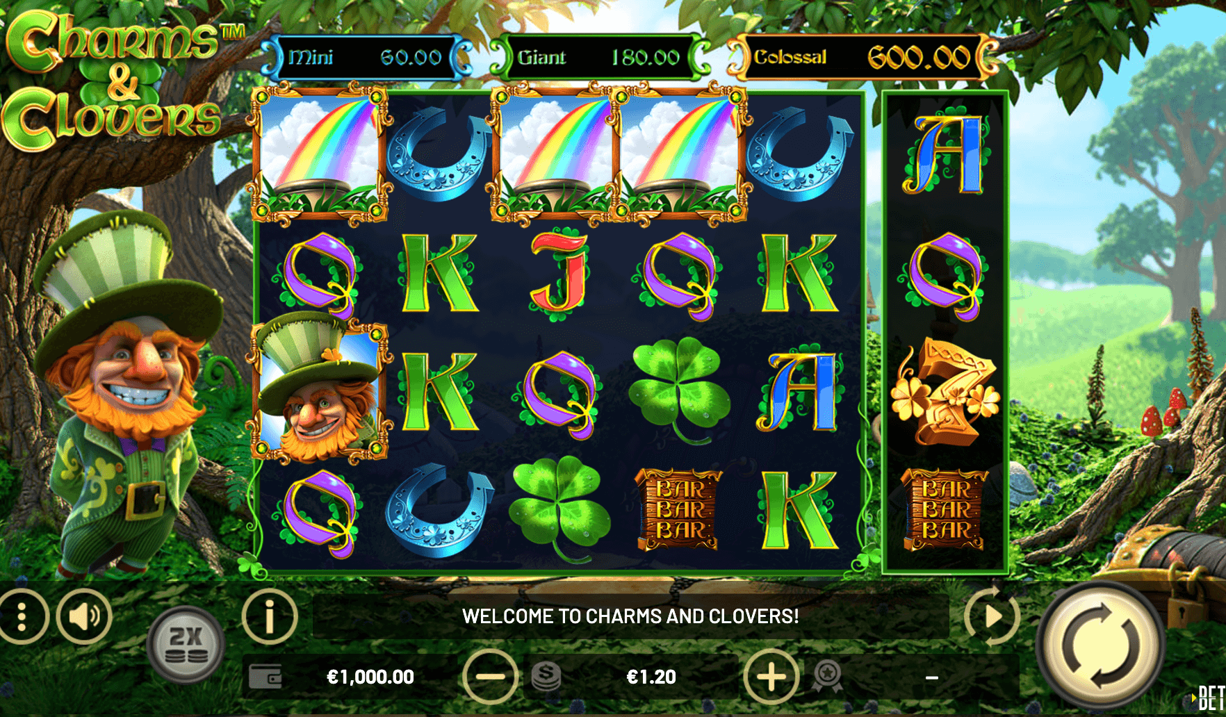 Charms & Clovers Betsoft Joker mobile