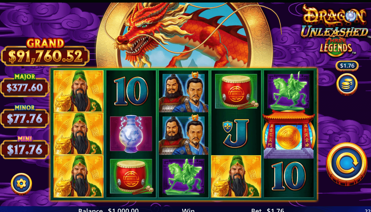 Dragon Unleashed - Three Legends Light & Wonder Dragon Unleashed - Three Legends Light & Wonder Joker slot