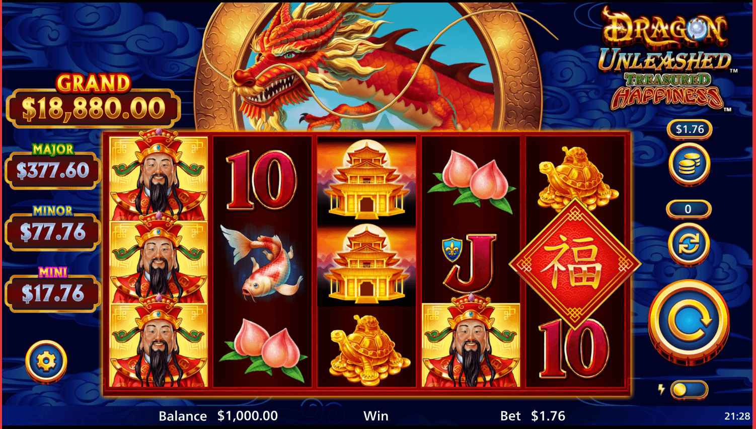 Dragon Unleashed Treasured Happiness Light & Wonder Joker family