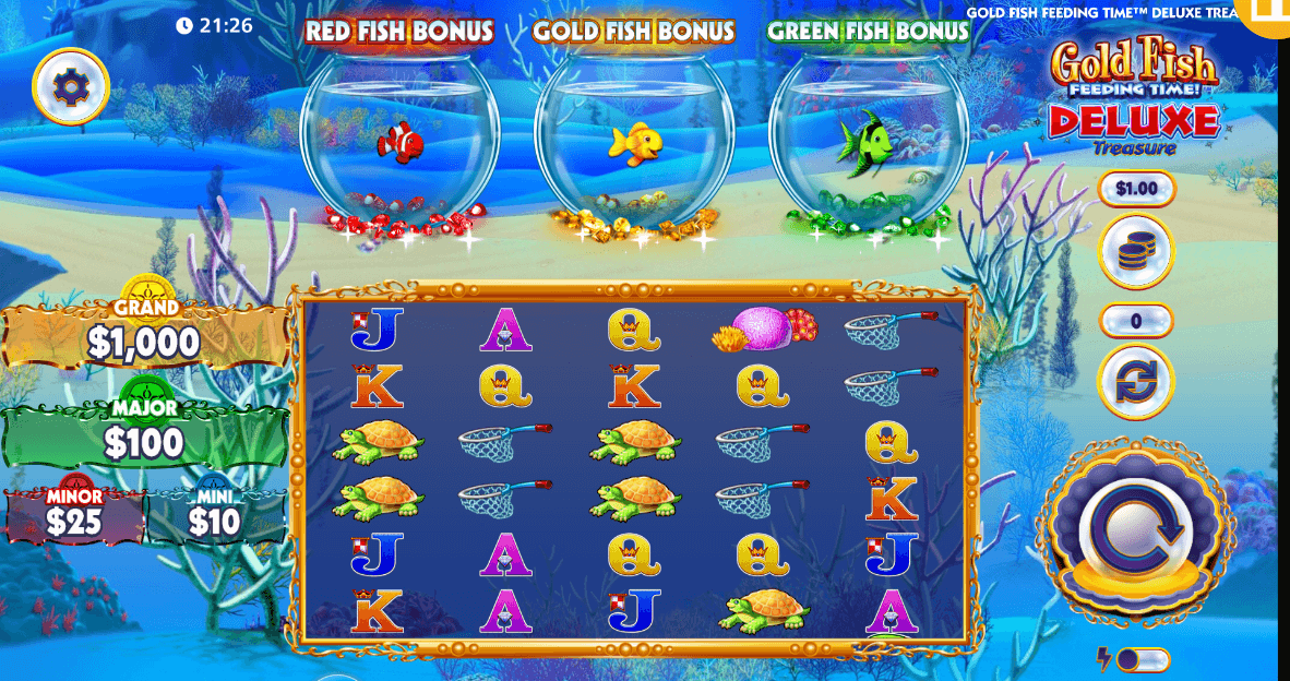 Gold Fish Feeding Time Deluxe Treasure Light & Wonder Joker1234
