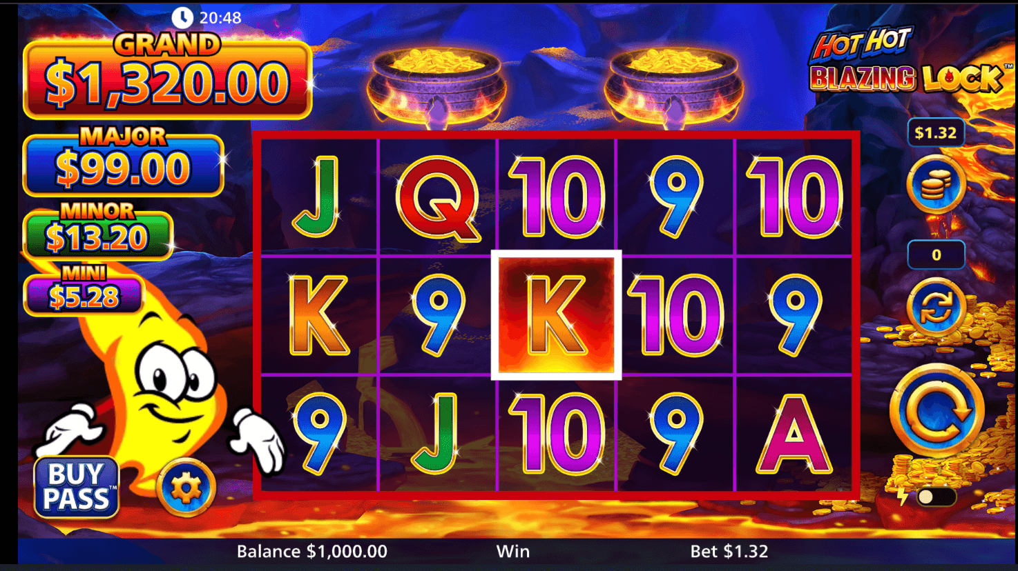 Hot Hot Blazing Lock Light & Wonder game Joker388