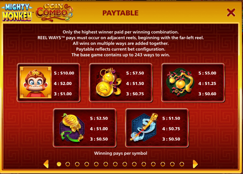 Mighty Monkey Coin Combo Light & Wonder Joker mobile