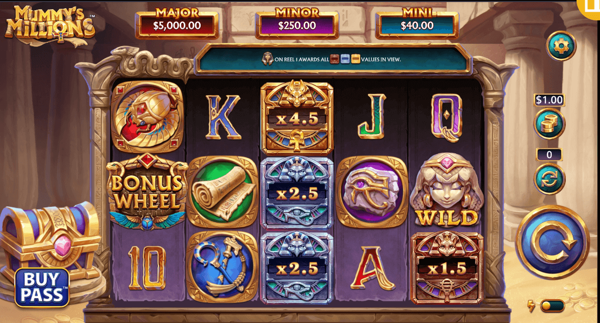 Mummy's Millions Light & Wonder Joker game 123
