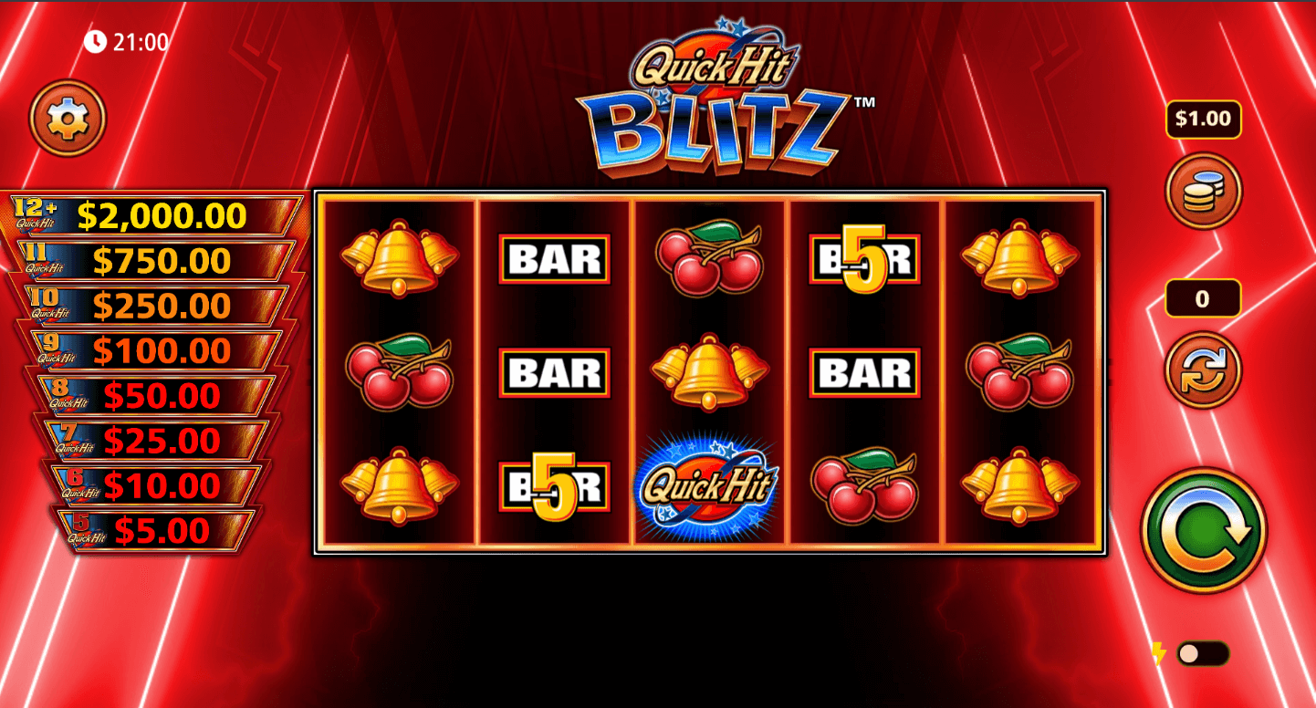 Quick Hit Blitz Red Light & Wonder Joker game 123