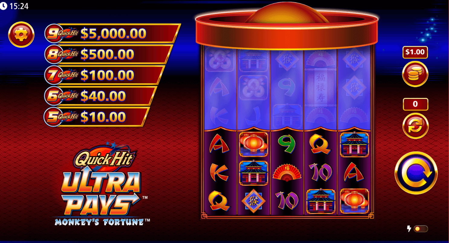 Quick Hit Ultra Pays Monkey's Fortune Light & Wonder Joker123 gaming