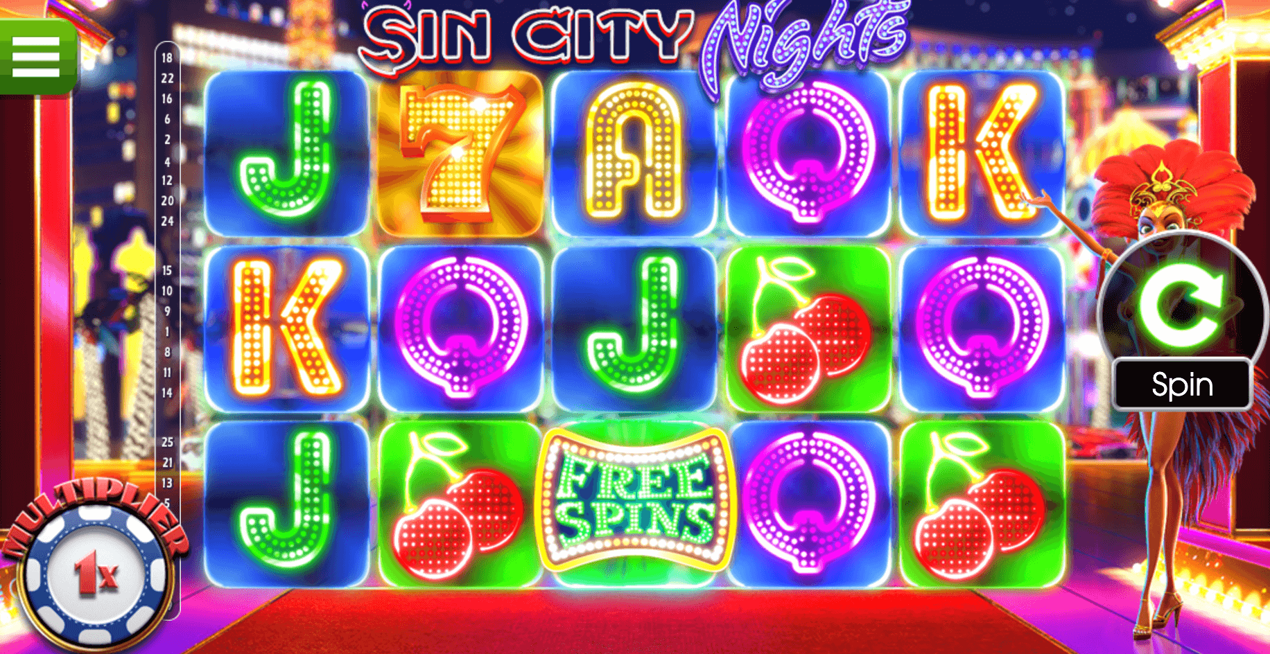 Sin City Nights Betsoft game Joker388