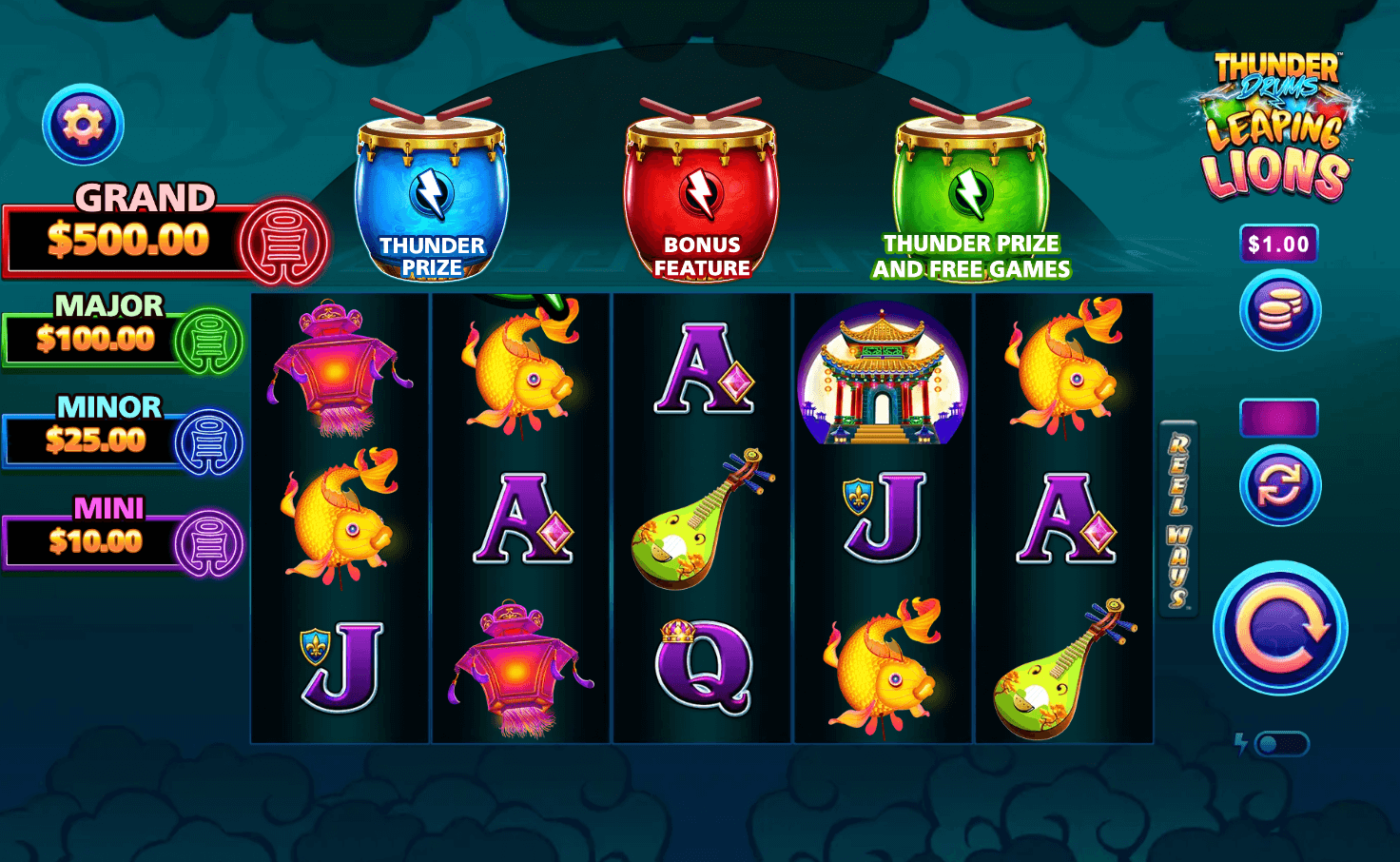 Thunder Drums Leaping Lions Light & Wonder Joker mobile