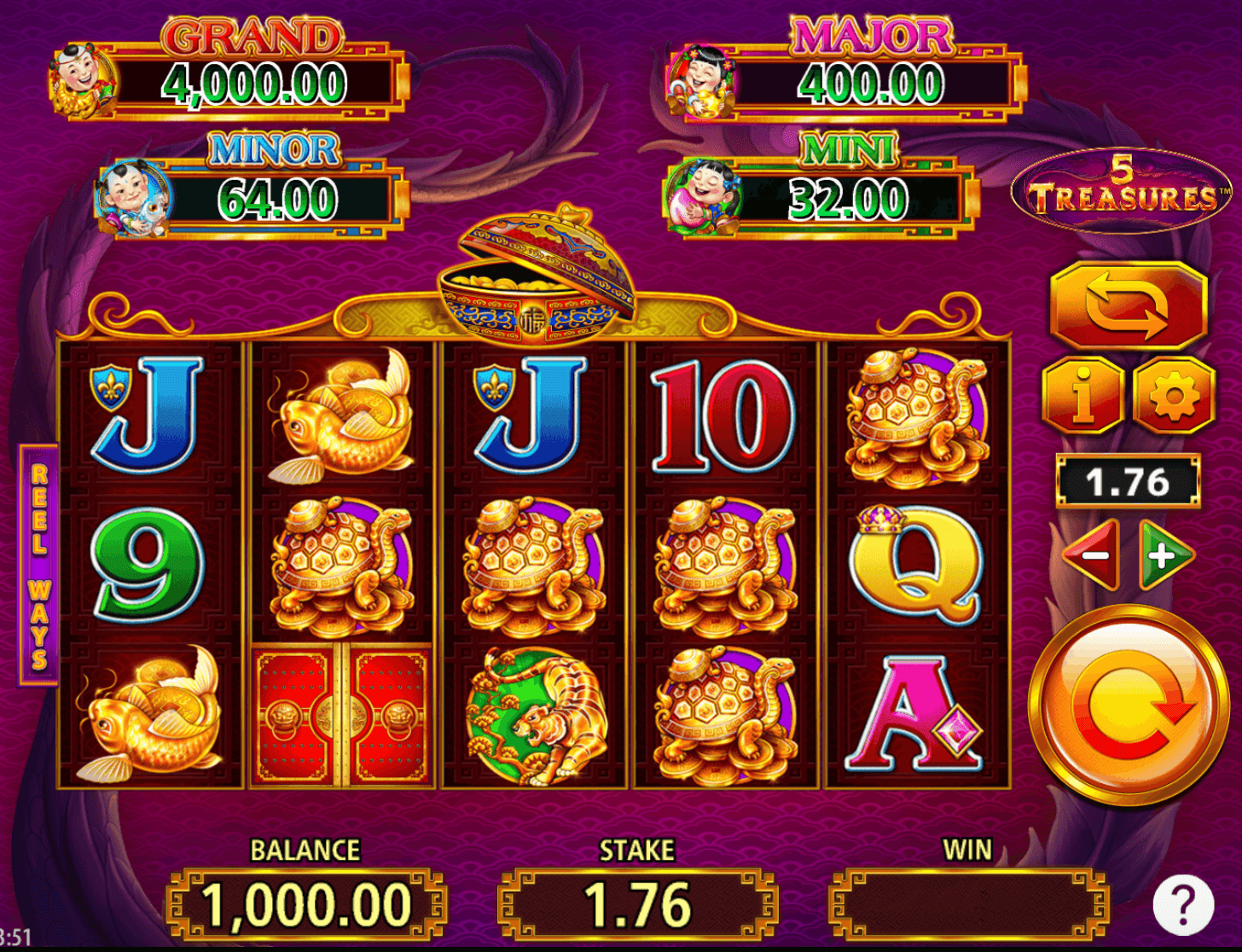 5 Treasures Light & Wonder Joker123 slot