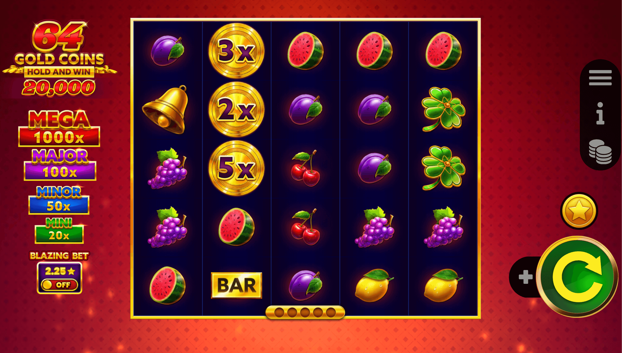 64 Gold And Win Hold And Win Booming Games Joker family