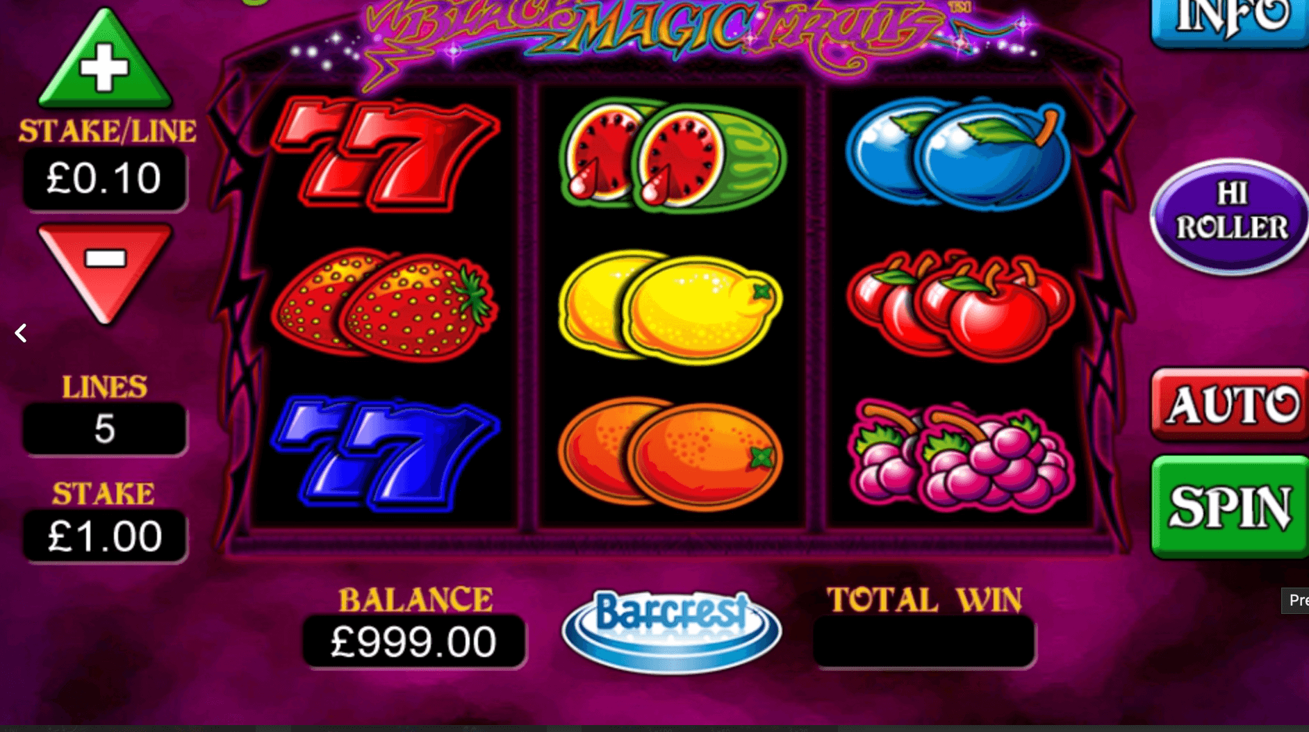 Black Magic Fruits Light & Wonder Joker mobile