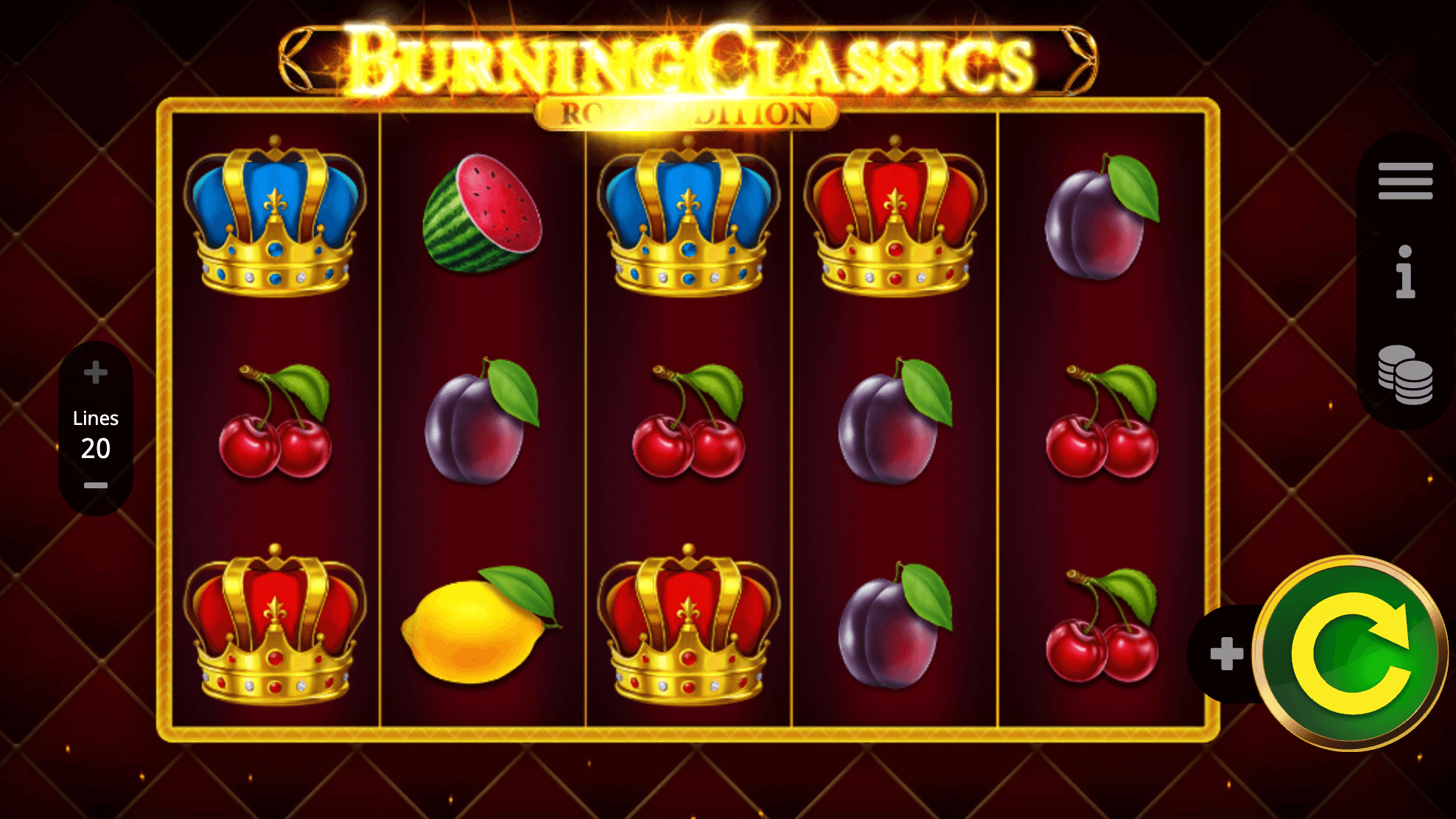 Burning Classics Royal Edition Booming Games Joker123th