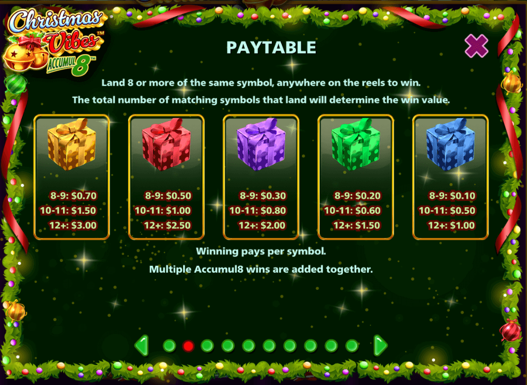 Christmas Vibes Accumul8 Light & Wonder Joker mobile