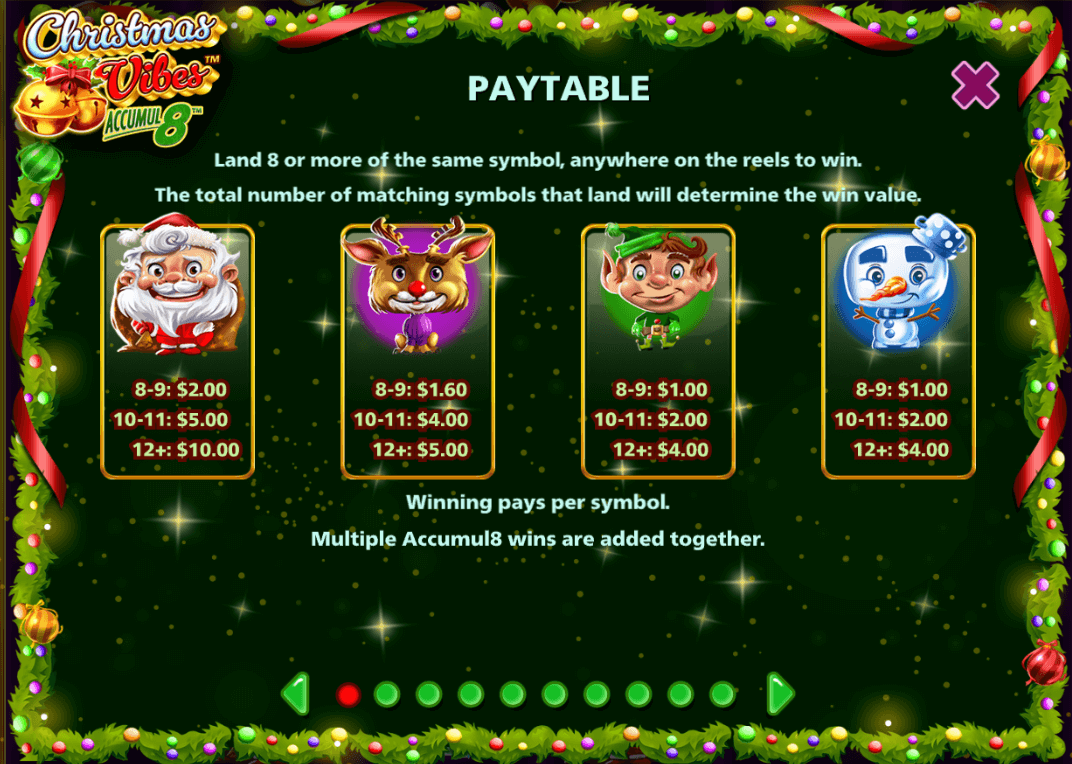 Christmas Vibes Accumul8 Light & Wonder wwwJoker