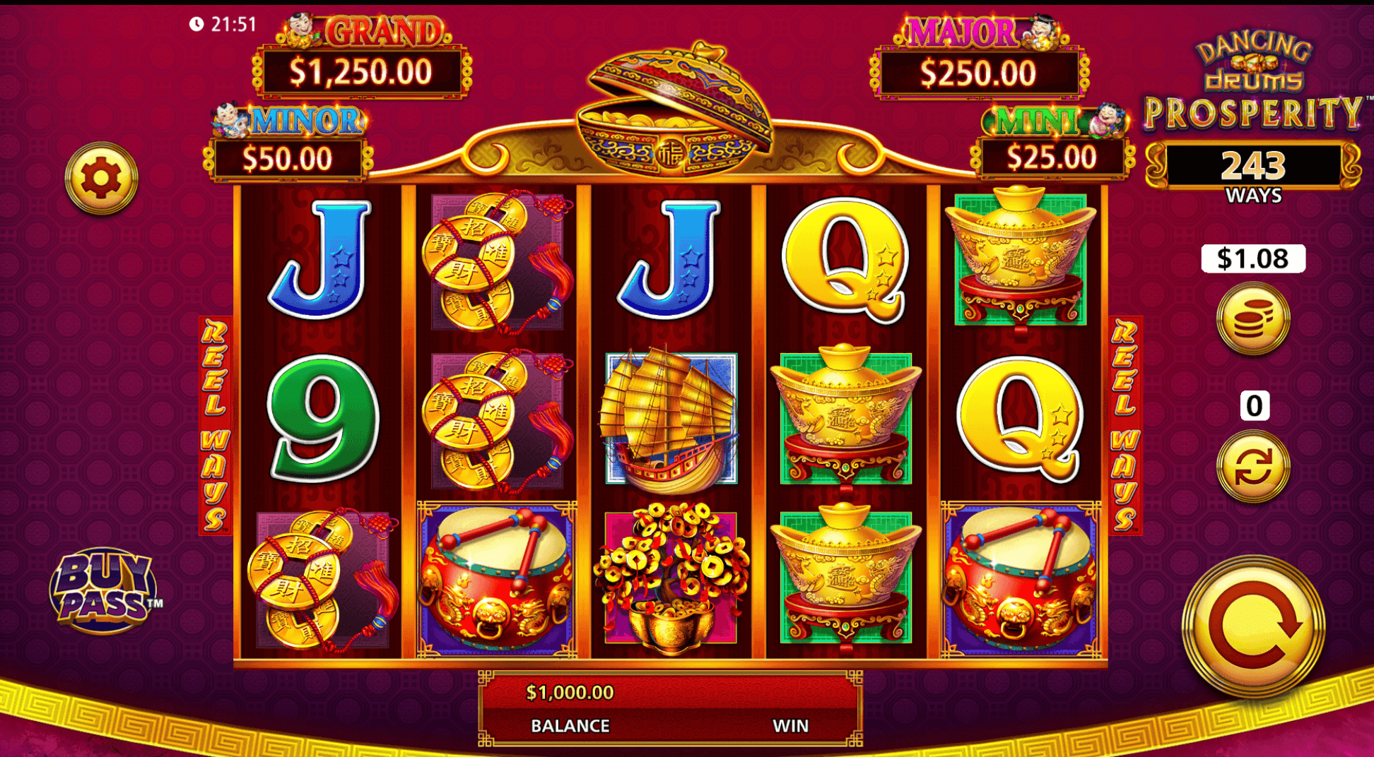 Dancing Drums Prosperity Light & Wonder Jokerapp678 c net