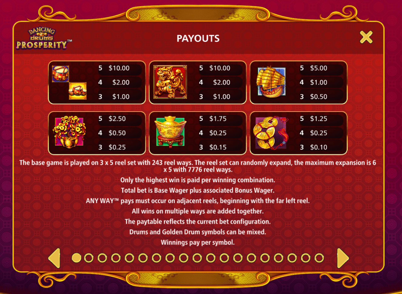 Dancing Drums Prosperity Light & Wonder game Joker388