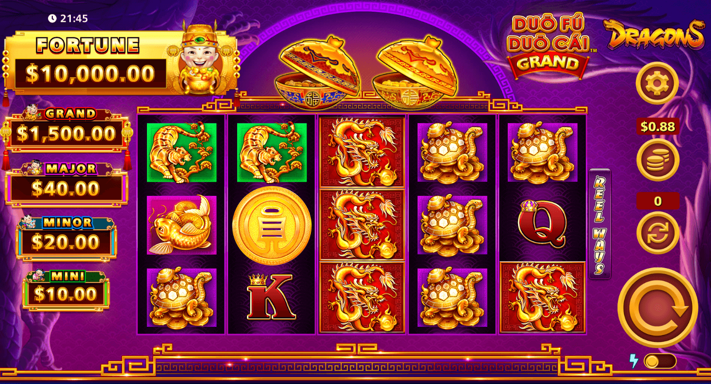 Duo Fu Duo Cai Grand Dragons Light & Wonder Joker mobile