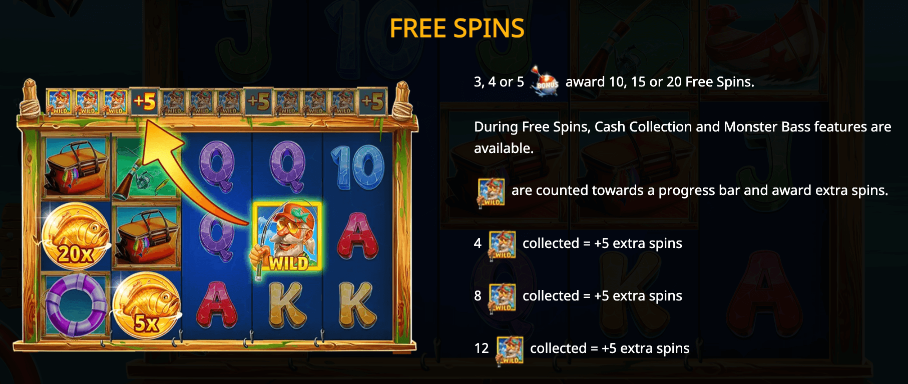 Fish Tales Monster Bass Booming Games Joker family