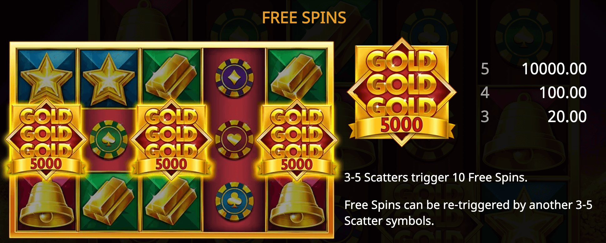 Gold Gold Gold 5000 Booming Games 123Joker game