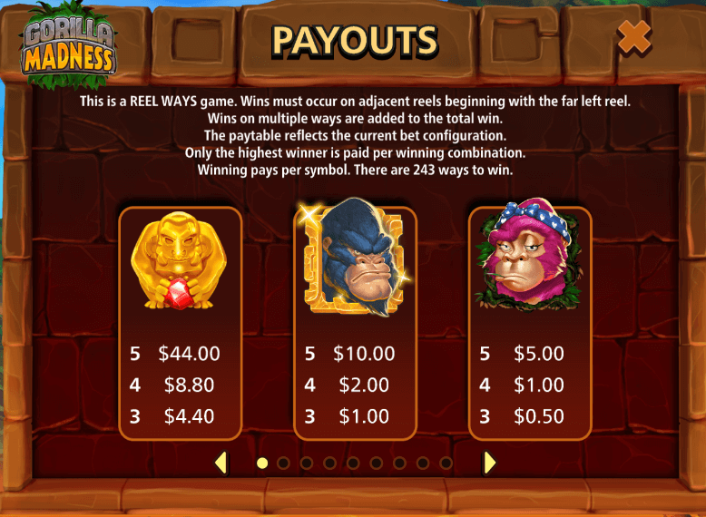 Gorilla Madness Light & Wonder 123Joker game